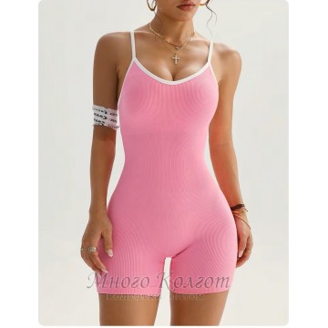 Комбенизон в рубчик Shorts Body Canotta RIB Push-Up model 108